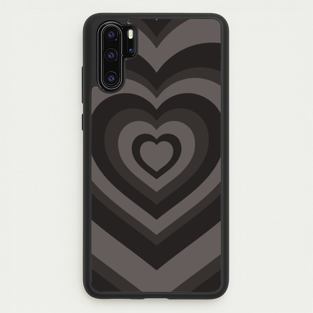 Abstract Black Heart  - Goth Aesthetic Phone Case for Huawei P30 Pro