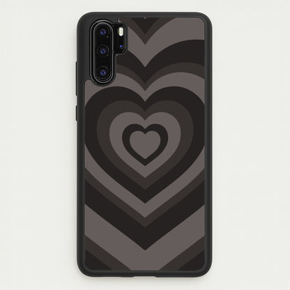Abstract Black Heart  - Goth Aesthetic Phone Case for Huawei P30 Pro