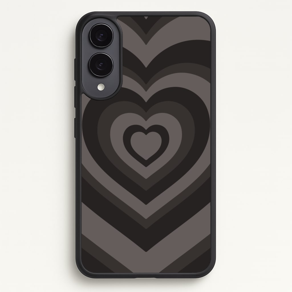 Abstract Black Heart  - Goth Aesthetic Phone Case for Galaxy S25 Edge