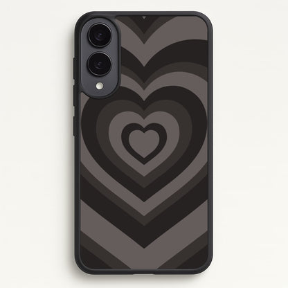 Abstract Black Heart  - Goth Aesthetic Phone Case for Galaxy S25 Edge