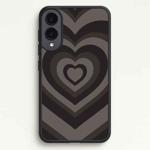 Abstract Black Heart  - Goth Aesthetic Phone Case for Galaxy S25 Edge
