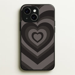 Abstract Black Heart  - Goth Aesthetic Phone Case for iPhone 14