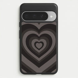 Abstract Black Heart Phone Case for Google Pixel 10 Pro XL