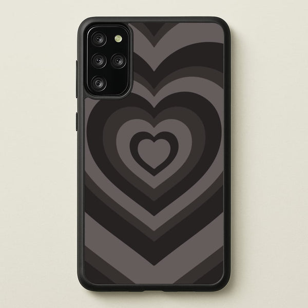 Abstract Black Heart  - Goth Aesthetic Phone Case for Galaxy S20 Plus