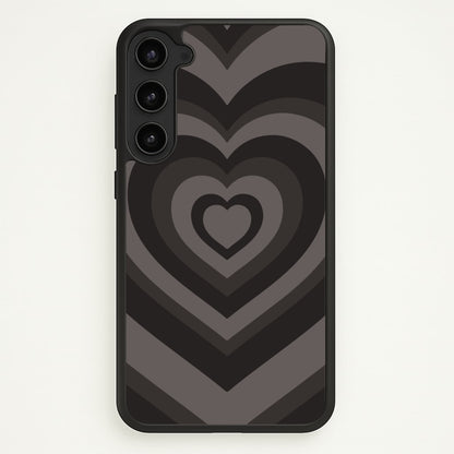 Abstract Black Heart  - Goth Aesthetic Phone Case for Galaxy S23 Plus