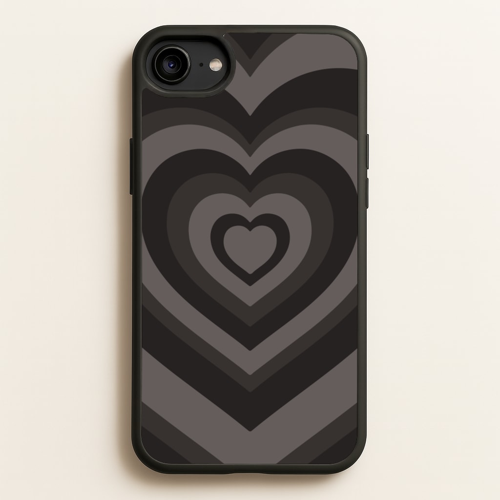 Abstract Black Heart  - Goth Aesthetic Phone Case for iPhone 6 / 7 / 8 / SE