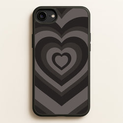 Abstract Black Heart  - Goth Aesthetic Phone Case for iPhone 6 / 7 / 8 / SE