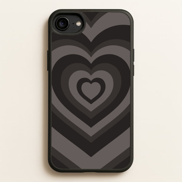 Abstract Black Heart  - Goth Aesthetic Phone Case for iPhone 6 / 7 / 8 / SE