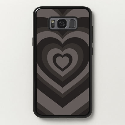 Abstract Black Heart  - Goth Aesthetic Phone Case for Galaxy S8 Plus