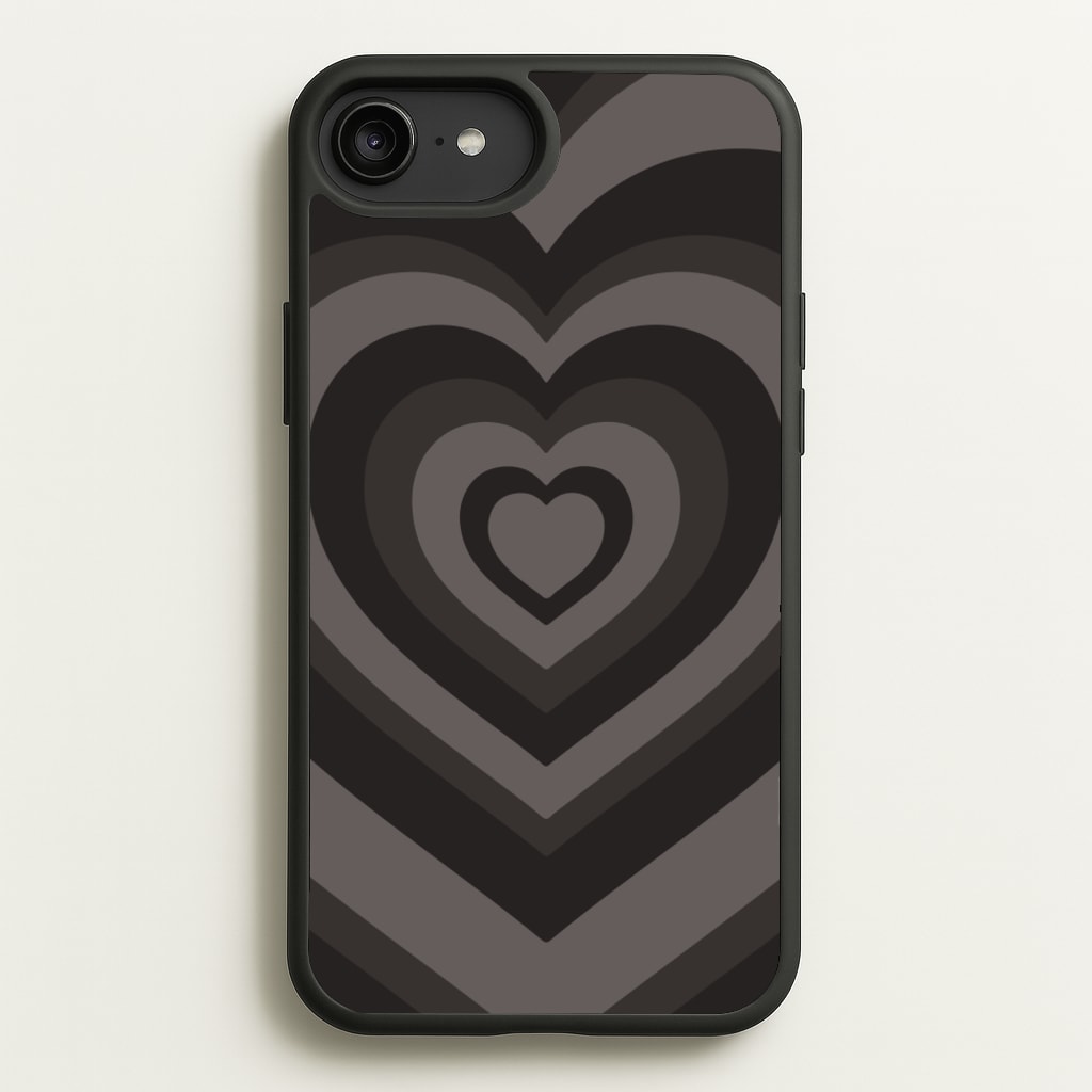 Abstract Black Heart  - Goth Aesthetic Phone Case for iPhone 6 Plus / 7 Plus / 8 Plus