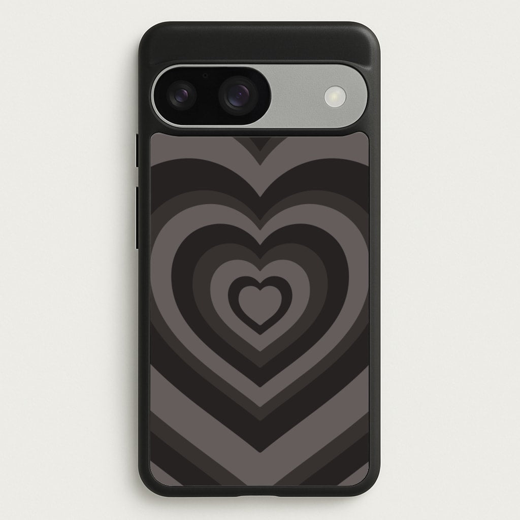 Abstract Black Heart  - Goth Aesthetic Phone Case for Google Pixel 9 / 9 Pro