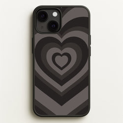 Abstract Black Heart  - Goth Aesthetic Phone Case for iPhone 13 Mini