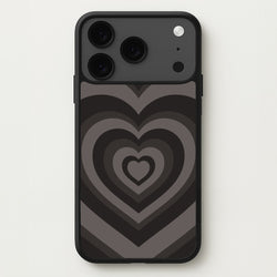Abstract Black Heart Phone Case for iPhone 17 Pro