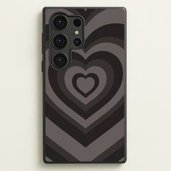 Abstract Black Heart  - Goth Aesthetic Phone Case for Galaxy S25 Ultra