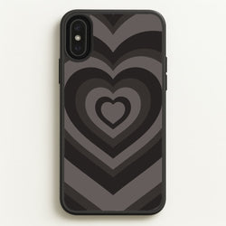 Abstract Black Heart  - Goth Aesthetic Phone Case for iPhone XS Max