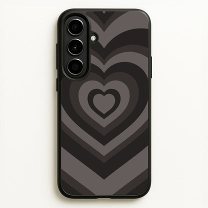 Abstract Black Heart  - Goth Aesthetic Phone Case for Galaxy A56
