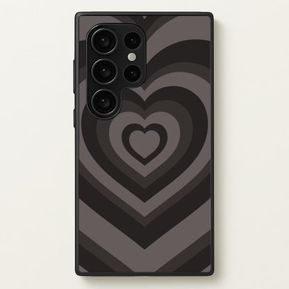 Abstract Black Heart  - Goth Aesthetic Phone Case for Galaxy S24 Ultra
