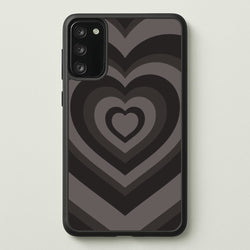 Abstract Black Heart  - Goth Aesthetic Phone Case for Galaxy S20FE