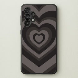 Abstract Black Heart  - Goth Aesthetic Phone Case for Galaxy A13