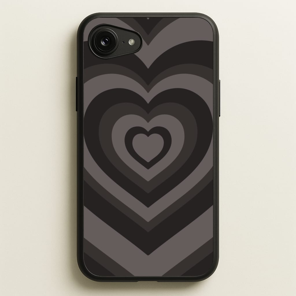 Abstract Black Heart  - Goth Aesthetic Phone Case for iPhone 16e
