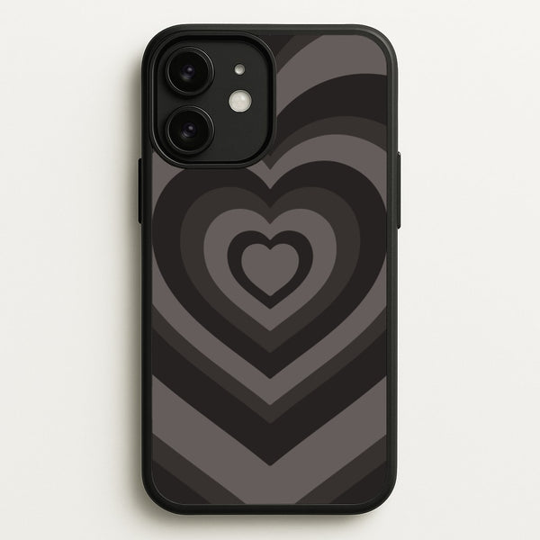 Abstract Black Heart  - Goth Aesthetic Phone Case for iPhone 11
