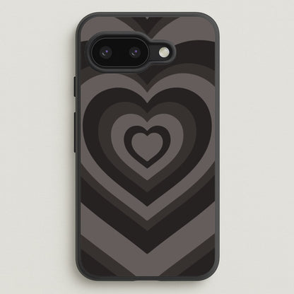 Abstract Black Heart  - Goth Aesthetic Phone Case for Google Pixel 9a