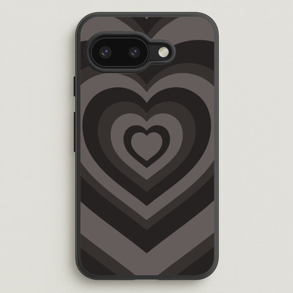 Abstract Black Heart  - Goth Aesthetic Phone Case for Google Pixel 9a