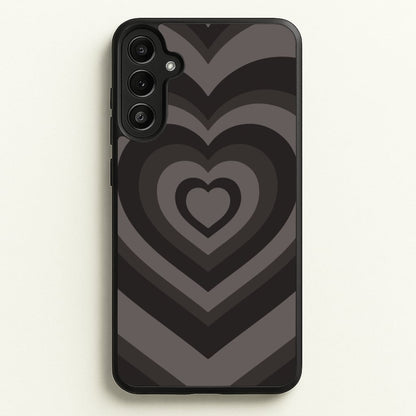 Abstract Black Heart  - Goth Aesthetic Phone Case for Galaxy A34