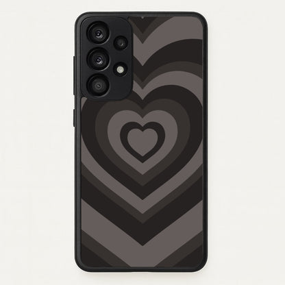 Abstract Black Heart  - Goth Aesthetic Phone Case for Galaxy A53