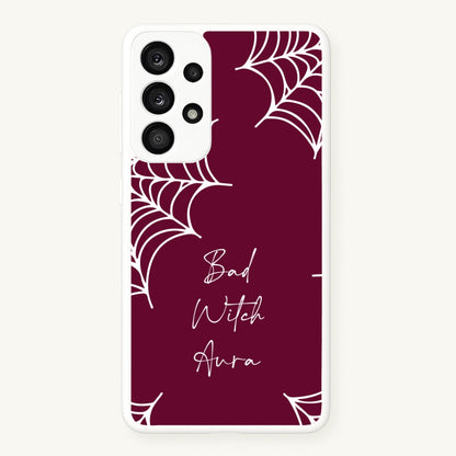 Bad Witch Aura Spider Webs  - Goth Aesthetic Phone Case for Galaxy A53