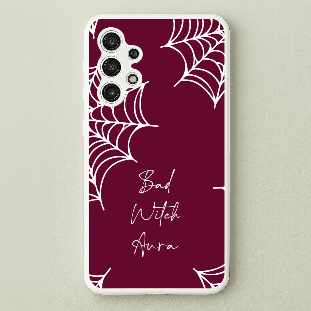 Bad Witch Aura Spider Webs  - Goth Aesthetic Phone Case for Galaxy A13