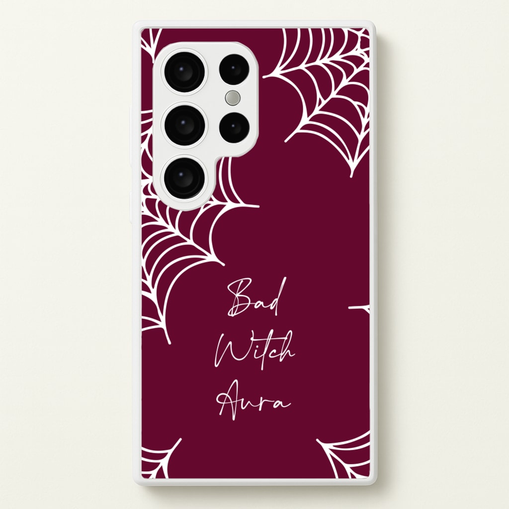 Bad Witch Aura Spider Webs  - Goth Aesthetic Phone Case for Galaxy S24 Ultra
