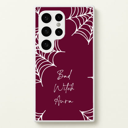 Bad Witch Aura Spider Webs  - Goth Aesthetic Phone Case for Galaxy S24 Ultra