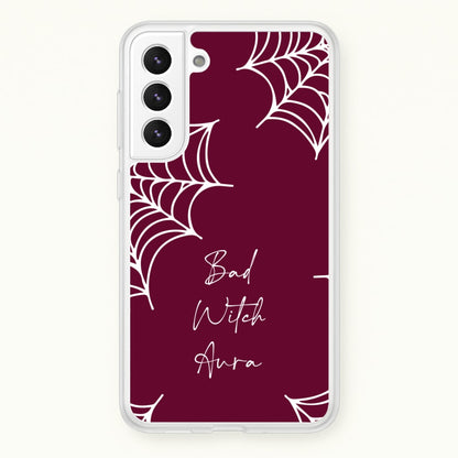 Bad Witch Aura Spider Webs  - Goth Aesthetic Phone Case for Galaxy S22 Plus
