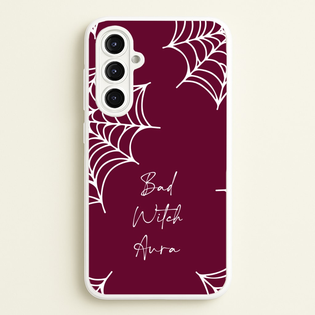 Bad Witch Aura Spider Webs  - Goth Aesthetic Phone Case for Galaxy A16