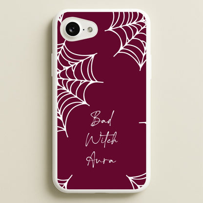Bad Witch Aura Spider Webs  - Goth Aesthetic Phone Case for iPhone 16e
