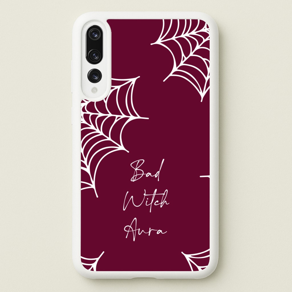 Bad Witch Aura Spider Webs  - Goth Aesthetic Phone Case for Huawei P20 Pro