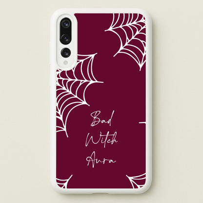 Bad Witch Aura Spider Webs  - Goth Aesthetic Phone Case for Huawei P20 Pro