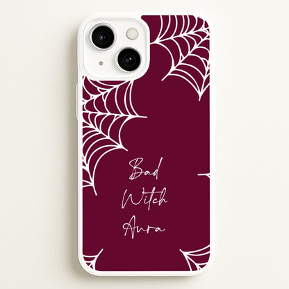 Bad Witch Aura Spider Webs  - Goth Aesthetic Phone Case for iPhone 13 Mini