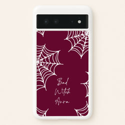 Bad Witch Aura Spider Webs  - Goth Aesthetic Phone Case for Google Pixel 6