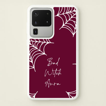 Bad Witch Aura Spider Webs  - Goth Aesthetic Phone Case for Galaxy S20 Ultra