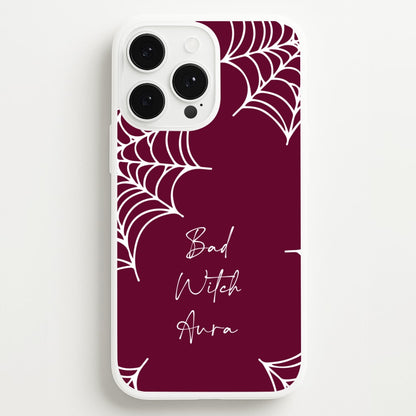 Bad Witch Aura Spider Webs  - Goth Aesthetic Phone Case for iPhone 13 Pro Max