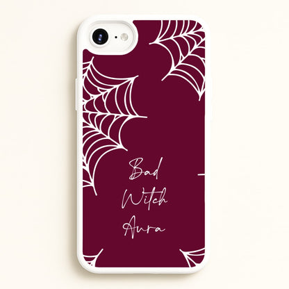 Bad Witch Aura Spider Webs  - Goth Aesthetic Phone Case for iPhone 6 / 7 / 8 / SE