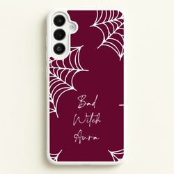 Bad Witch Aura Spider Webs  - Goth Aesthetic Phone Case for Galaxy A34