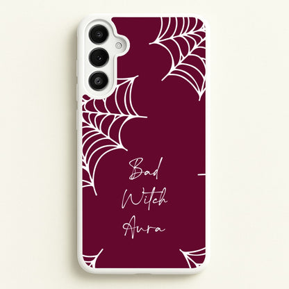 Bad Witch Aura Spider Webs  - Goth Aesthetic Phone Case for Galaxy A34