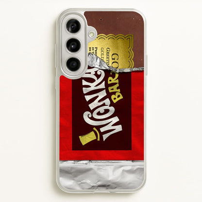 Wonka Bar Golden Ticket  -  Phone Case for Galaxy A56