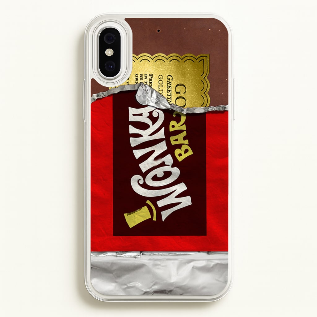Wonka Bar Golden Ticket  -  Phone Case for iPhone XS Max