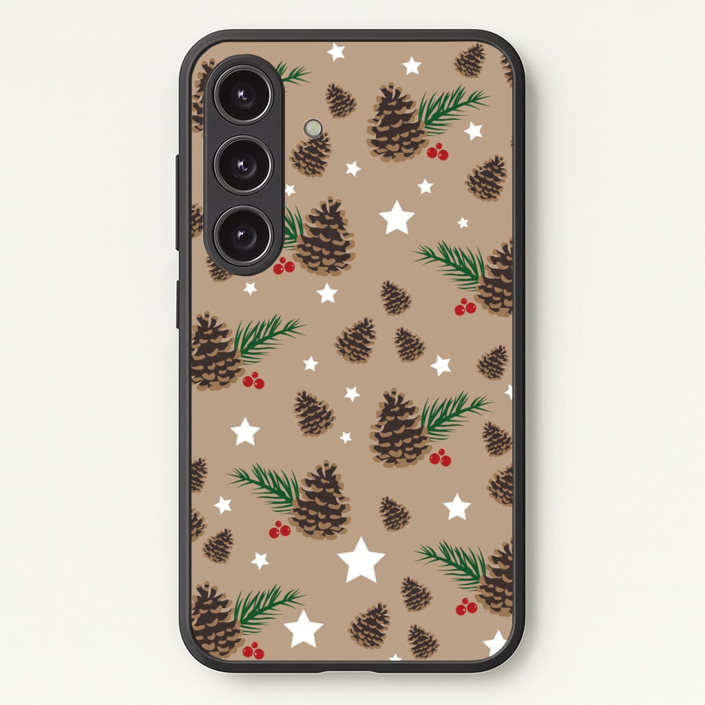 Acorn - Christmas Patterns  - Christmas Patterns Phone Case for Galaxy S24