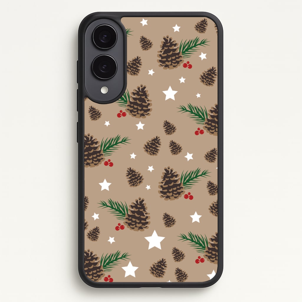 Acorn - Christmas Patterns  - Christmas Patterns Phone Case for Galaxy S25 Edge