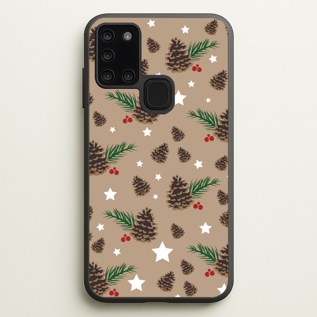 Acorn - Christmas Patterns  - Christmas Patterns Phone Case for Galaxy A21s
